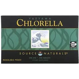 Хлорела Source Naturals Yaeyama Chlorella 200 мг 300 таблеток