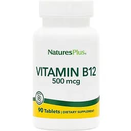 Вітаміни та мінерали Natures Plus Vitamin B12 500 мкг 90 таблеток