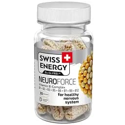 Витамины группы В Swiss Energy Neuroforce Vitamin B-Complex поддержка нервной системы 30 капсул