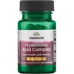Комплекс гиалуроновой кислоты Swanson Hyaloronic acid complex 33 мг 60 капсул (100-40-3045138-20)
