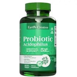 Пробіотик Earths Creation Probiotic Acidophilus 100 софт гель (1091-817 431)
