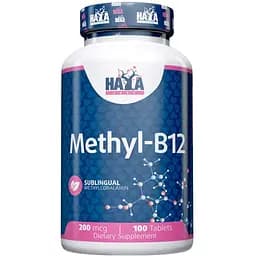 Вітаміни та мінерали Haya Labs Methyl B-12 200 мкг 100 таблеток