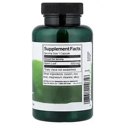 Лист німу Swanson Neem Leaf 500 mg, 100 капсул - мініатюра 2