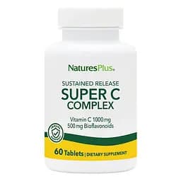 Вітаміни та мінерали NaturesPlus Super C Complex Sustained Release 60 таблеток
