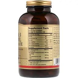 Концентрат риб'ячого жиру Solgar Omega-3 Fish Oil Concentrate 240 желатинових капсул - мініатюра 2