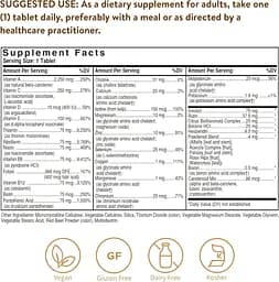 Мультивітаміни Solgar Iron-Free Formula VM-75, 90 таблеток - мініатюра 3