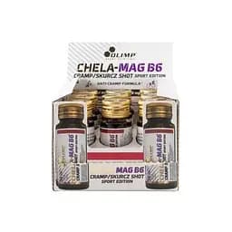 Магне - В6 Olimp Sport Nutrition Sport Edition Chela-Mag B6 Cramp Shot, 9*25 мл - Апельсин