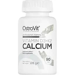 Вітаміни та мінерали OstroVit Vitamin D3+K2 Calcium 90 таблеток