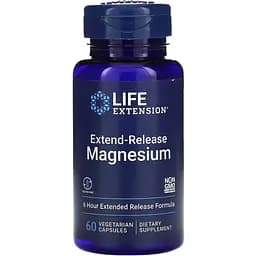Магній пролонгованої дії Life Extension Extend-Release Magnesium 60 вегетаріанських капсул