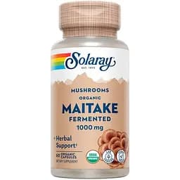 Натуральная добавка Solaray Fermented Maitake 1000 mg 60 вегакапсул