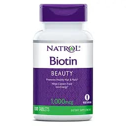 Вітаміни та мінерали Natrol Biotin 1000 mcg 100 таблеток