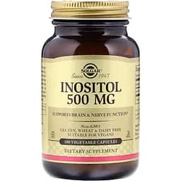 Інозітол Solgar Inositol 500 мг 100 вегетаріанських капсул