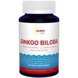 Гінкго білоба Sunny Caps 20 мг 100 капсул
