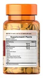 Натуральна добавка Puritan's Pride Multi Enzyme Formula 100 таблеток - мініатюра 2