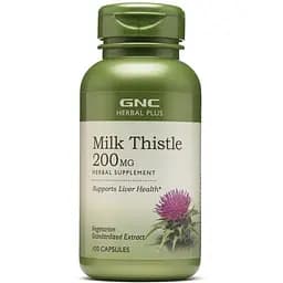 Натуральна добавка GNC Herbal Plus Milk Thistle 200 mg 100 капсул
