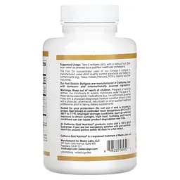 Жирні кислоти California Gold Nutrition Omega 3 Premium Fish Oil 100 рибних капсул - мініатюра 3