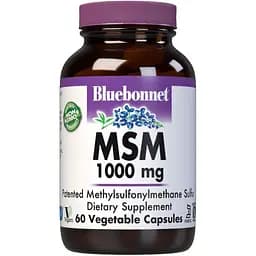 Препарат для суглобів і зв'язок Bluebonnet MSM 1000 mg 60 вегакапсул