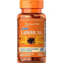 Натуральная добавка Puritan's Pride Lutein 20 mg with Zeaxanthin 120 капсул