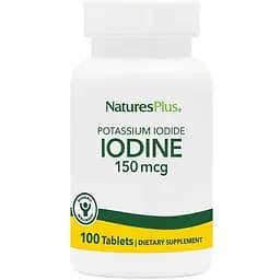 Витамины и минералы Natures Plus Potassium Iodide 150 мкг 100 таблеток