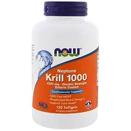 Масло криля Now Foods Neptune Krill подвійна сила 1000 мг 120 капсул (NOW-01629)