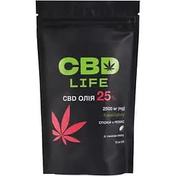 Олія канабідіолу CBD Life 25% зі смаком кокосу 10 мл