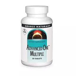 Комплекс вітамінів і мінералів Source Naturals Advanced One Multiple No Iron 30 таблеток без заліза