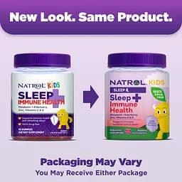 Комплекс для дітей Natrol Kids Sleep and Immune Health здоровий сон та імунітет зі смаком ягід 50 цукерок (NTL07782) - мініатюра 5