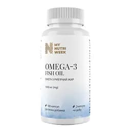Омега-3 риб'ячий жир Omega-3 Fish Oil My Nutri Week 180 капсул