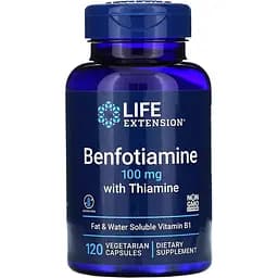 Витамины и минералы Life Extension Benfotiamine with Thiamine 120 вегакапсул