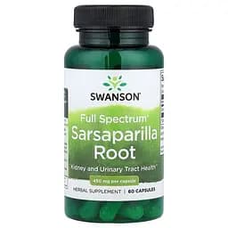 Корінь сарсапарили Swanson Sarsaparilla Root 450 mg Full Spectrum, 60 капсул - мініатюра 1