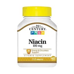 Вітаміни та мінерали 21st Century Niacin 100 mg, 110 таблеток