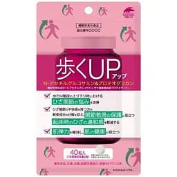 Дієтична добавка Unimat Riken Ацетилглюкозамін та протеоглікани для суглобів 40 капсул