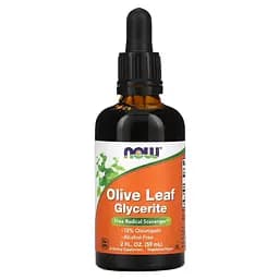 Глицериновый экстракт из листьев масла Now Foods Olive Leaf Glycerite 59 мл