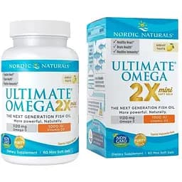 Жирні кислоти Nordic Naturals Ultimate Omega 2X with Vitamin D3 60 міні капсул