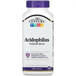 Пробиотики и пребиотики 21st Century Acidophilus Probiotic Blend 150 капсул