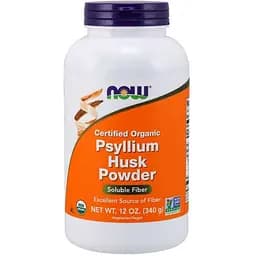 Натуральна добавка Now Organic Psyllium Husks 340 г