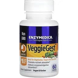 Травні ферменти Enzymedica VeggieGest 60 капсул