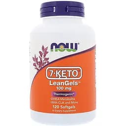 7-кето Дегідроепіандростерон Now Foods 7-Keto LeanGels 100 мг 120 капсул