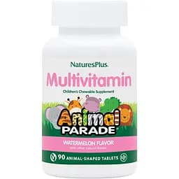 Витамины и минералы Natures Plus Animal Parade Children’s Multivitamin 90 жевательных таблеток Арбуз