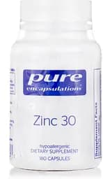 Вітаміни та мінерали Pure Encapsulations Zinc 30 mg, 180 капсул