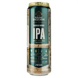 Пиво Volfas Engelman IPA, бурштинове, 6%, з/б, 0,568 л
