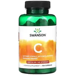Витамины Swanson Immune Health Buffered vitamin C with Bioflavonoids 100 капсул