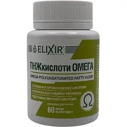 Дієтична добавка Elixir ПНЖ кислоти Омега 60 капсули