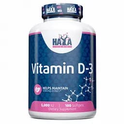 Вітаміни та мінерали Haya Labs Vitamin D3 5000 IU 100 капсул