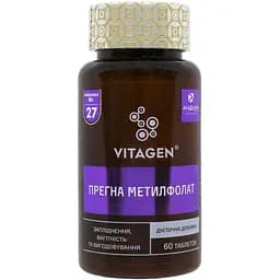 Дієтична добавка Vitagen Прегна Метилфолат 60 пігулок