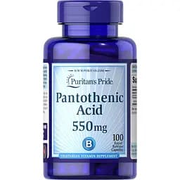 Витамины и минералы Puritan's Pride Pantothenic Acid 550 мг 100 капсул