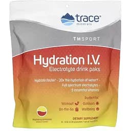 Електроліти Trace Minerals зі смаком малини 16 пакетів