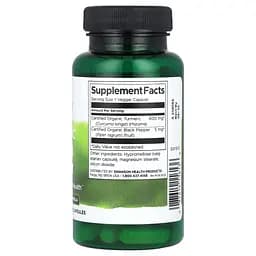 Натуральна добавка Swanson Full Spectrum Turmeric & Black Pepper 60 вегетаріанських капсул - мініатюра 2