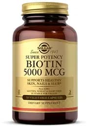 Вітаміни та мінерали Solgar Biotin 5000 mcg, 50 вегакапсул