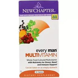 Мультивітаміни для чоловіків New Chapter Every Man 72 таблетки